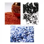Perles rocailles Preciosa 15/0 - 1.5 mm Jet x20g
