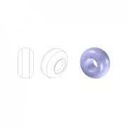 Perles rocailles Preciosa 15/0 - 1.5 mm Jet x20g