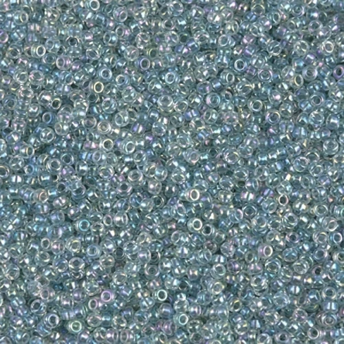 Rocaille Miyuki 15/0 263 - Sea Foam Lined Crystal AB x8g
