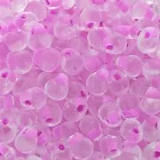 Mini-gouttes Miyuki 3.4 mm DPF23 - Hot Pink Lined Crystal x8g