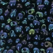 Mini-gouttes Miyuki 3.4 mm DP452 - Dark Blue Iris Metallic x8g
