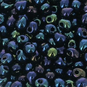 Mini-gouttes Miyuki 3.4 mm DP452 - Dark Blue Iris Metallic x8g