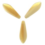 Dagues en verre 5x16 mm Milky Yellow x50|raw }}