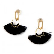 Boucles d'oreilles design rectangle à décorer en laiton 10 mm light gold x2