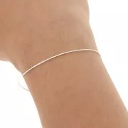 Chaîne maille Paloma 0.7 mm en Argent 925x 1m