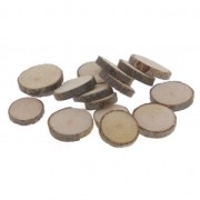55 rondelles en bois brut 30 - 45 mm pour la d�coration DIY