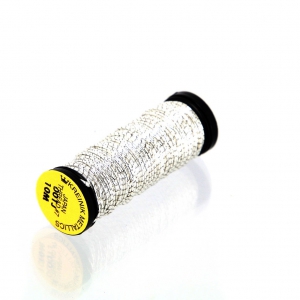 Fil métallisé Kreinik pour la broderie d'or - taille 7 - Silver (001J) x10m
