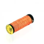Fil métallisé Kreinik pour la broderie d'or - taille 7 - Papaya Orange (128J) x10m