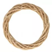 Couronne de Noël en osier à faire soi-même 25 cm Naturel x1