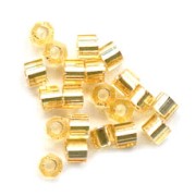 Miyuki Delica 11/0 Hex Cut DBC0042 - Gold Silver Lined x8g|raw }}