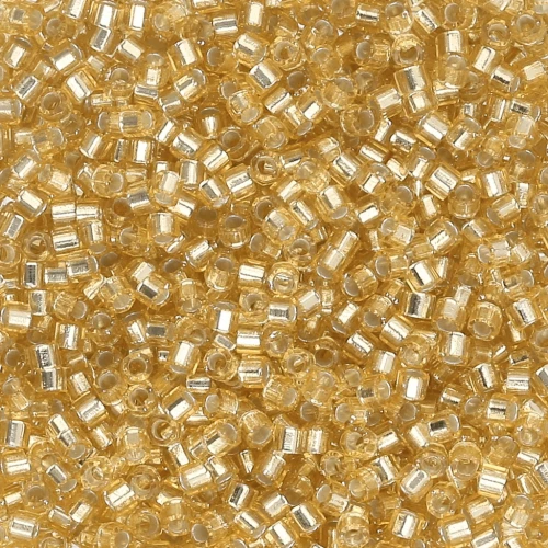 Miyuki Delica 11/0 Hex Cut DBC0042 - Gold Silver Lined x8g