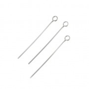 Clous tête ronde 25x0.5 mm en Argent 925 x10