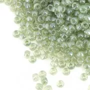 Rocailles Matubo 11/0 2.1 mm - Transparent Green Luster x10g