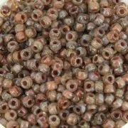 Perles de rocailles Matubo 10/0 2.1 mm - Crystal Picasso x10g