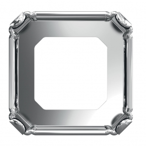 Serti griffe pour cabochon PureCrystal Imperial 4480 10 mm - Rhodié x1