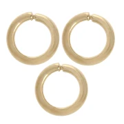 Anneaux ouverts ronds 4.5x0.9 mm - Plaqué Or 3 microns x4