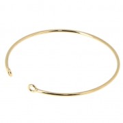 Bracelet jonc 2 anneaux 58x51 mm doré à l'or fin x1|raw }}