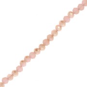 Perles rondelles facettées rondes aplaties 3.5x3 mm - Peach Puff rainbow x35cm|raw }}