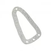 Intercalaire/Chandelier martelé 4 trous à décorer en laiton 33 mm rhodié x1