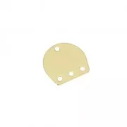 Intercalaire/Chandelier multi-trous forme pont en laiton 13x14 mm light gold x1