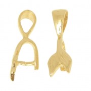 Attache pendentif décorée 20 mm en Argent 925 Plaqué Or 3 microns x1|raw }}