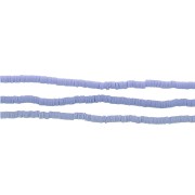 Perles Heishi rondelles en pâte polymère 5x1 mm Bleu x39 cm