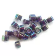 Miyuki Delica 11/0 Hex Cut DBC0005 - Variegated Blue Iris Metallic x8g