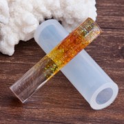 Moule silicone pour réaliser des pendentifs en résine de 9x50 mm Cylindre|raw }}