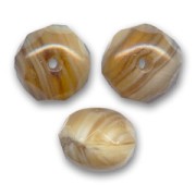 Donuts 9x6 mm Beige Caramel x25