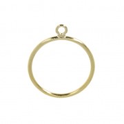 Pendentif cercle 15 mm Gold filled (or laminé) x1