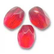 Perles olives facettées 6x4 mm - Light Siam x25