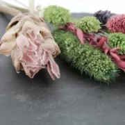 Fleur de Coton séchée sur petite tige pour création diy x1 tige