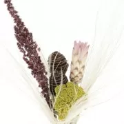 Fleur de Coton séchée sur petite tige pour création diy x1 tige