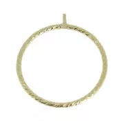 Bague travaillée pour semi-percée Taille 49 en Gold filled (or laminé) x1