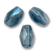 Olives facettées  6x4 mm Montana Blue x25|raw }}