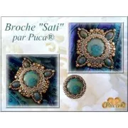 Perles en verre Samos® par Puca® 5x7 mm Dark Plum Metallic Mat x10g