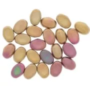 Perles en verre Samos® par Puca® 5x7 mm Gold Iris Mat x10g