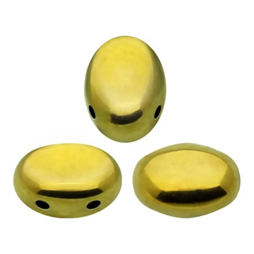 Perles en verre Samos® par Puca® 5x7 mm Full Dorado x10g