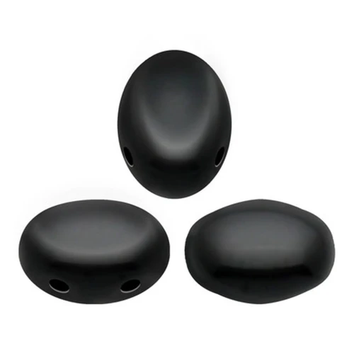 Perles en verre Samos® par Puca® 5x7 mm Jet x10g