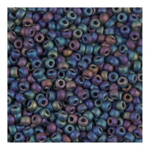 Rocaille Miyuki 11/0 401FR - Black Mat AB x8g