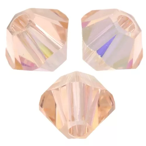 Toupies en cristal PureCrystal 3 mm - Light Peach AB x50