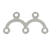 Intercalaires 2 ponts 18x9 mm en Acier inox x6