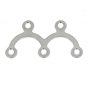 Intercalaires 2 ponts 18x9 mm en Acier inox x6