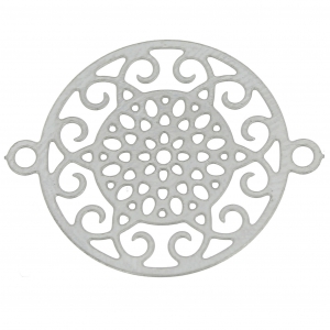 Intercalaire ajouré 2 anneaux 25x20 mm en Acier inox x1