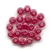 Perles rocailles Preciosa  11/0 2 mm - Rouge Opaque Lustré x20g