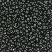 Perles rocailles Preciosa  11/0 2 mm - Noir Lustré Vert x20g