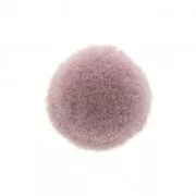 Pompon rond synthétique 10 mm Mauve Antique x1