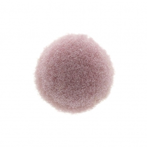 Pompon rond synthétique 10 mm Mauve Antique x1