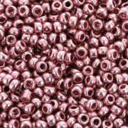 Perles rocailles Preciosa  11/0 2 mm - Terra Métallique - Rose Poudré x20g