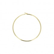 Créoles à décorer 25 mm - Plaqué Or 3 microns x2